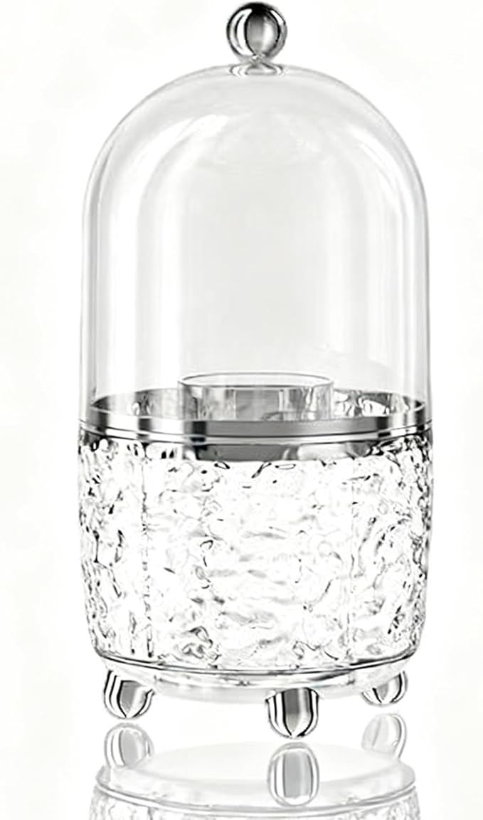 Makeup Brush Holder with Lid, Cosmetic Tools Organizer with Cover, 360° by Unknown