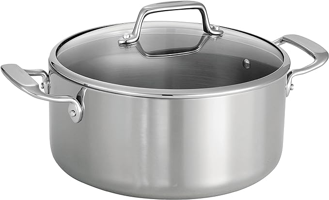 Tramontina Tri-Ply Clad Stainless Steel 5-Quart Dutch Oven Pot by Tramontina