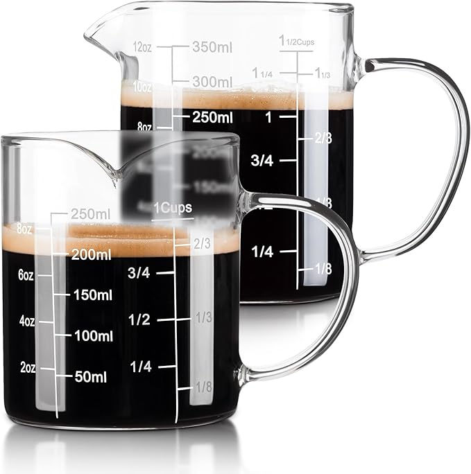 FrutPunch Glass Measuring Cup, Two-Pack by FrutPunch