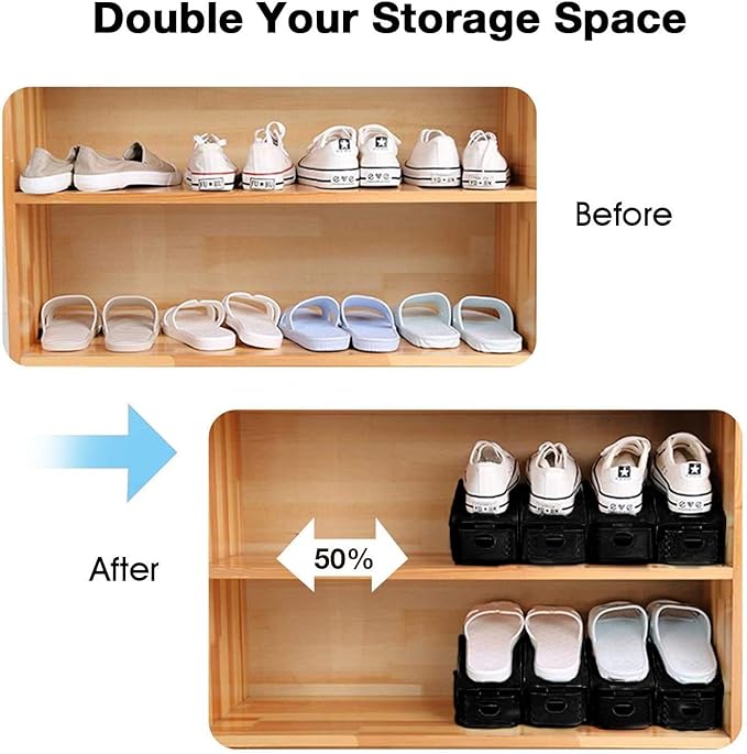 Neprock Closet Shoe Organizer, Shoe Storage Organizer Shoe Rack - Image 4