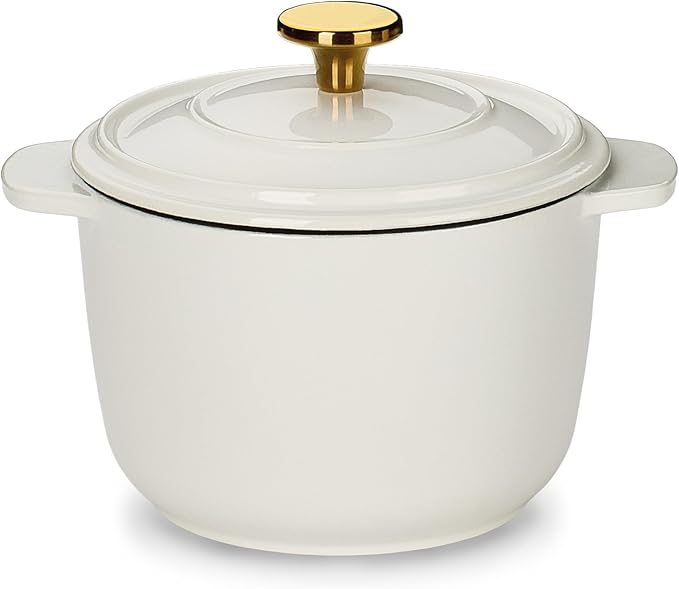CAROTE 2QT Enameled Cast Iron Dutch Oven Pot by CAROTE