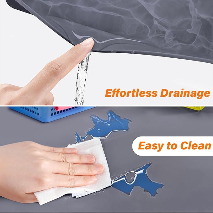FLATO Waterproof Under Sink Mat 25" x 22" Shelf Liner - Image 3
