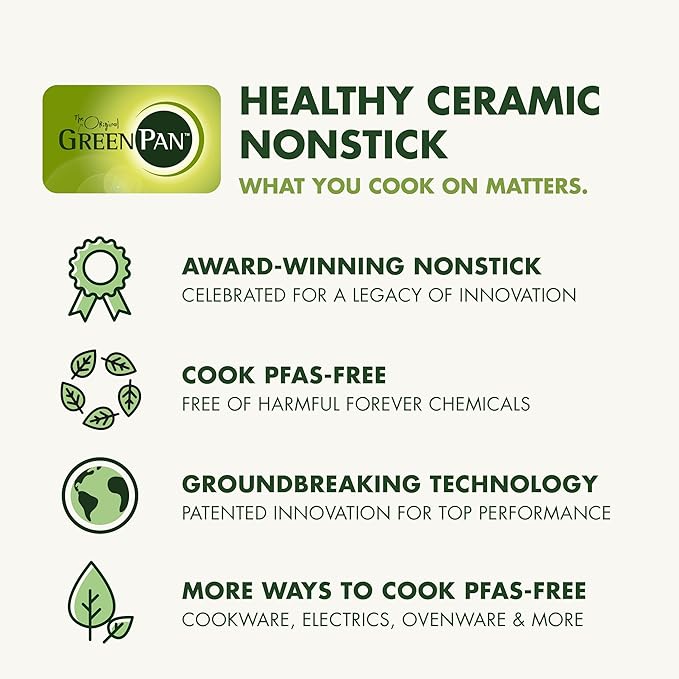 GreenPan Hybrid 8” Nonstick Stainless Steel Frying Pan, APEX Tri-Ply Thermobond - Image 9