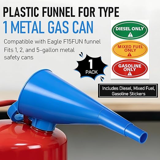Plastic Funnel for Type I Metal Safety Cans, Compatible - Image 2