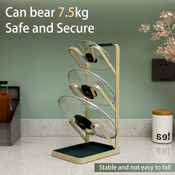 Lid Stand Lid Organizer Pot Lid Rack Holder - Image 3