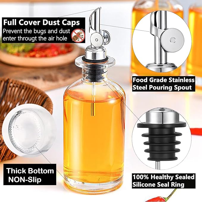 Pafusen 2 Pack Auto Flip Olive Oil Dispenser, Liquor Pour Spout, Oil Dispenser - Image 3