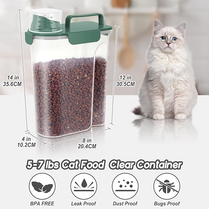 LEAWALK 5-7lbs Cat Dog Storage Container Portable - Image 3