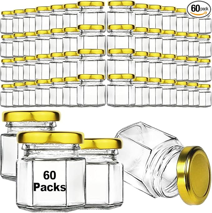Syntic 60 Pcs Small Glass Containers by Syntic