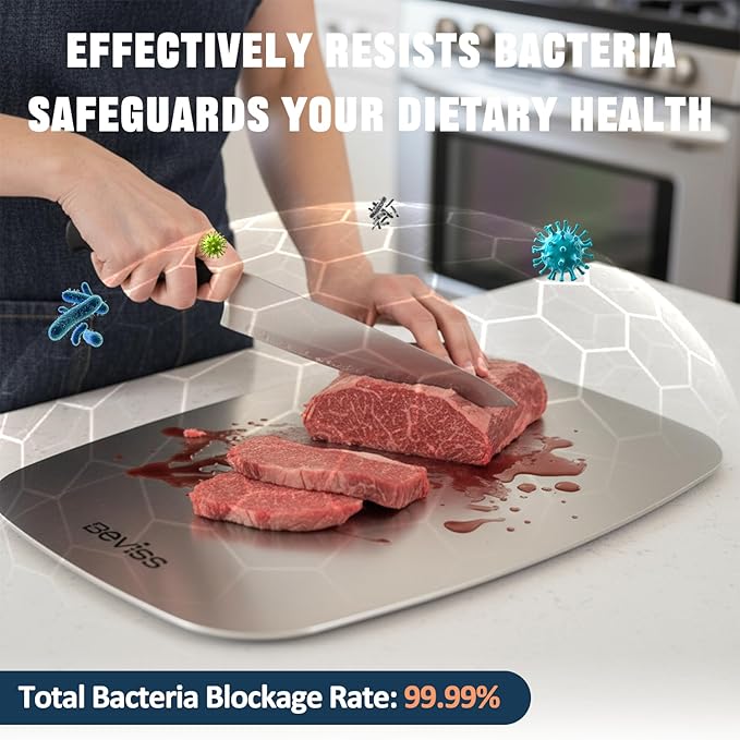 Real 99.85% Pure Titanium Cutting Board Non-Toxic 11.45" x 8.15"- BPA Free - Image 6