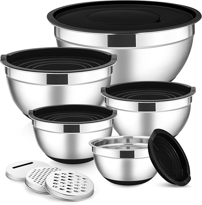 E-far Stainless Steel Mixing Bowls by E-far