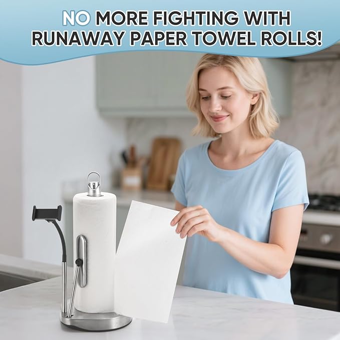 Paper Towel Holder with Spray Bottle - Image 7