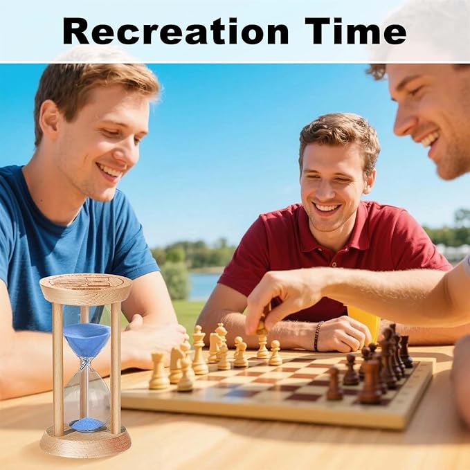 5 Minute Sand Timer, 5 Min Wooden Hourglass, Wood Mini Sand Clock, Five Minute - Image 6