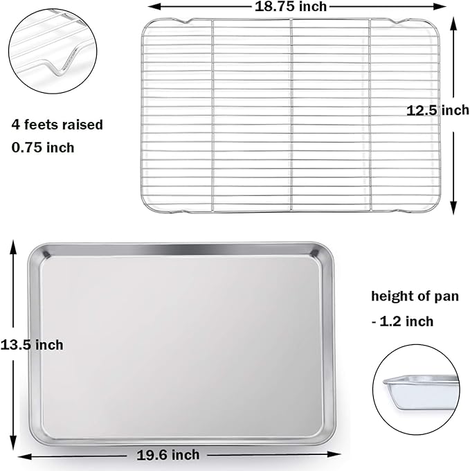 P&P CHEF 19.6 Inch Baking Sheet Pan - Image 6