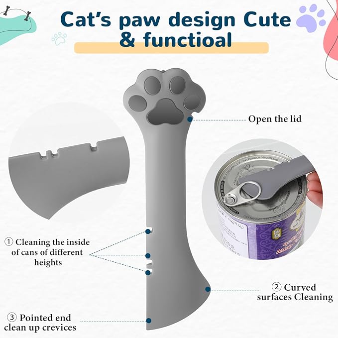 Uiifan Cat Food Lid Cat Food Can Covers Lids 8 Pcs Pet Can Supplies Set 5 - Image 3