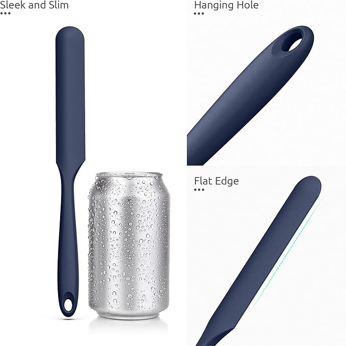 U-Taste Skinny Silicone Jar Spatula: 600ºF Heat-Resistant Food-Grade 10in Long - Image 6
