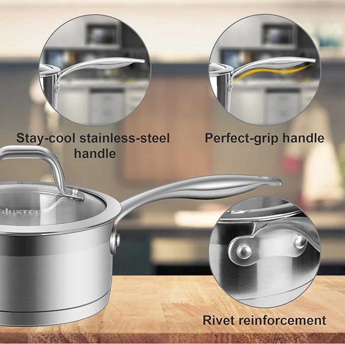 Duxtop Professional Stainless Steel Sauce Pan - Image 3