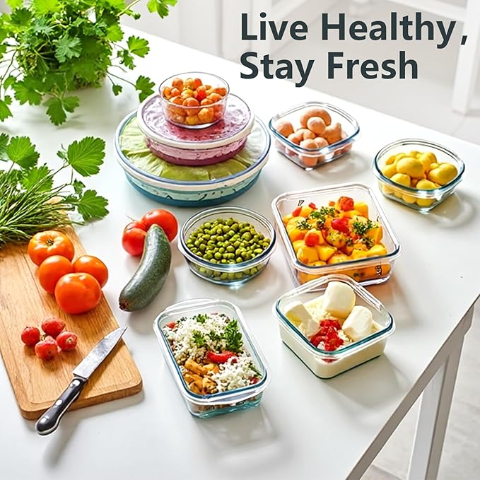 12 Pack Glass Lunch Meal Prep Containers - Image 7