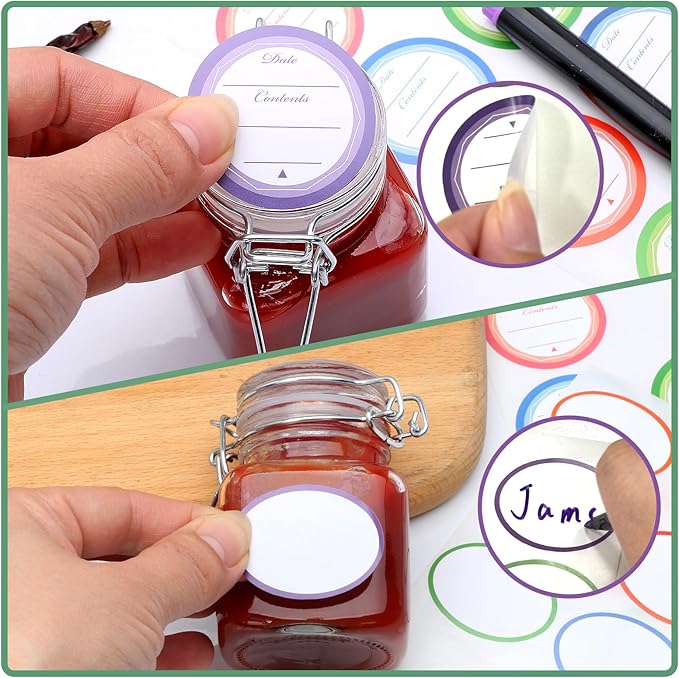 Brajttt 4 oz Spice Jars with Labels, 25 Pack Small Glass Jars with Lids - Image 4