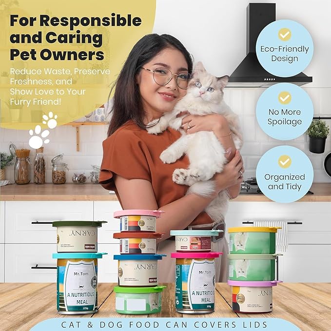 3 Pack Universal Pet Food Can Covers Lids - Image 8