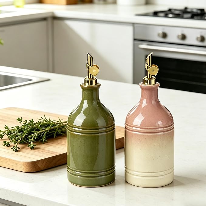 Ceramic Olive Oil Dispenser Bottle - Image 9