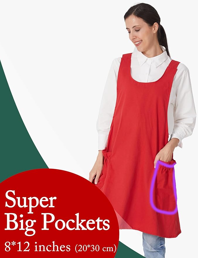 Cozy Adjustable Cross Back Aprons - Image 2