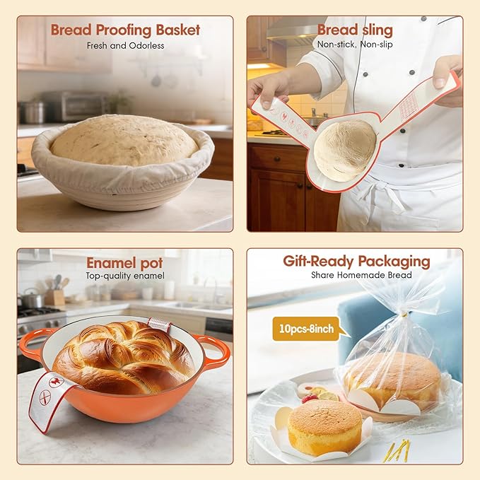 5QT Enameled Cast Iron Dutch Oven - Image 5