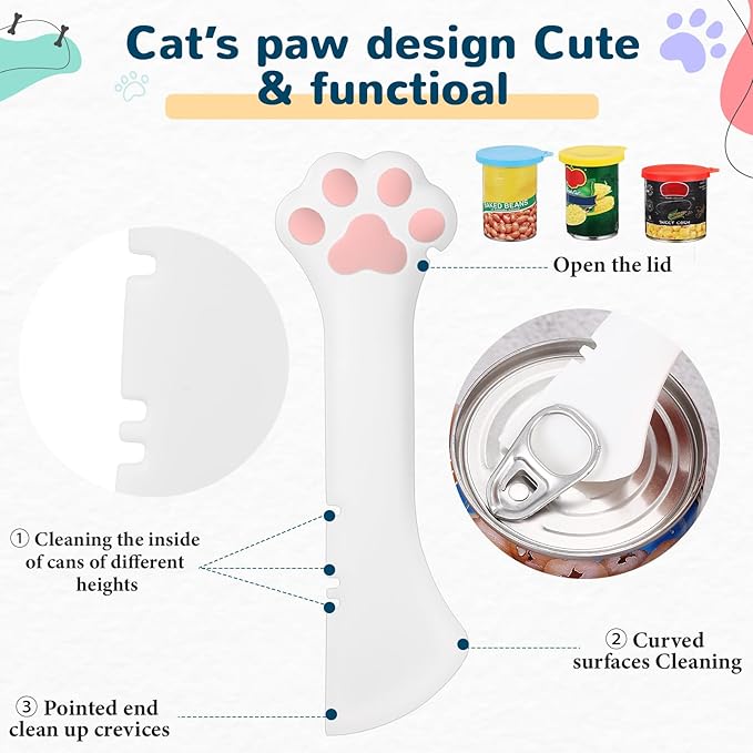 Uiifan Cat Food Lid Cat Food Can Covers Lids 8 Pcs Pet Can Supplies Set 5 - Image 3