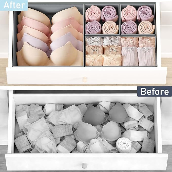 DIMJ Drawer Organizer Clothes 30 Pack - Image 6