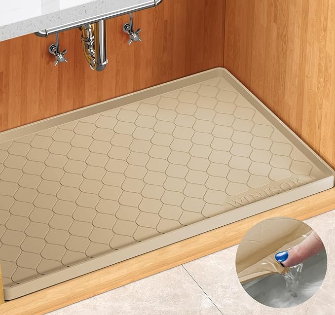 Winisok Silicone Under Sink Mat 31" x 22", kitchen Essentials and Gadgets by Winisok
