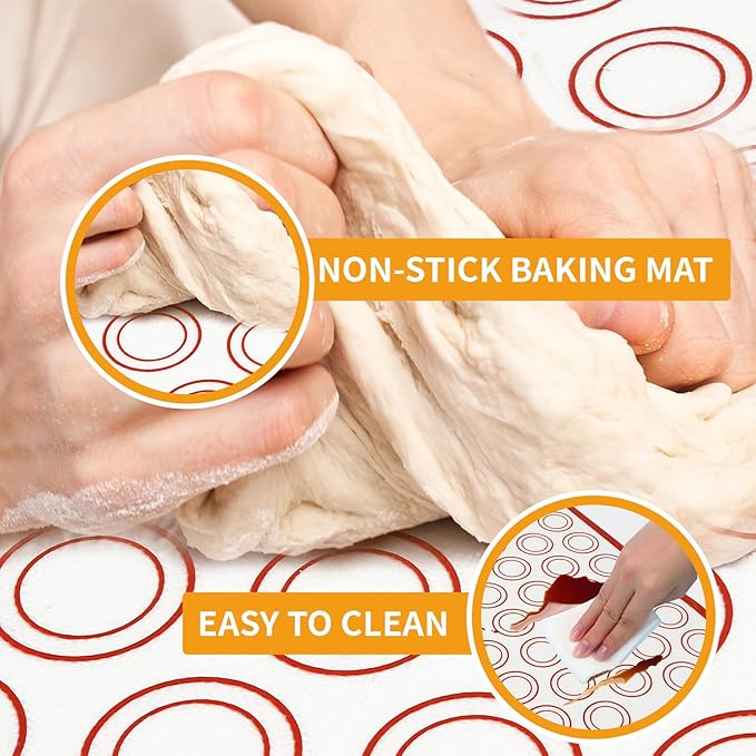 Silicone Baking Mat Sets, Dough Mat - Image 5