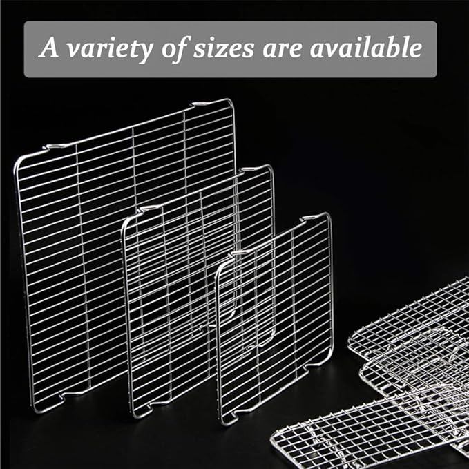 Heavy Duty Baking Rack 6.3"X10.1" Stainless Steel Cooling Rack Oven Safe Fits - Image 5