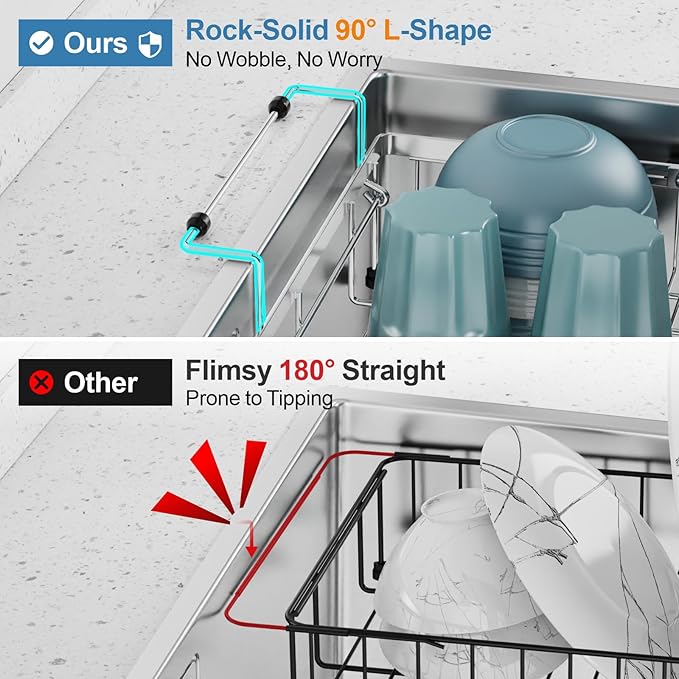 GSlife Dish Drying Rack Over the Sink - Image 3