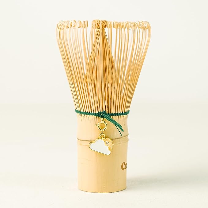 Crafti Matcha Whisk With Removable Whisklet™ Charm | Natural Bamboo | Included by Crafti