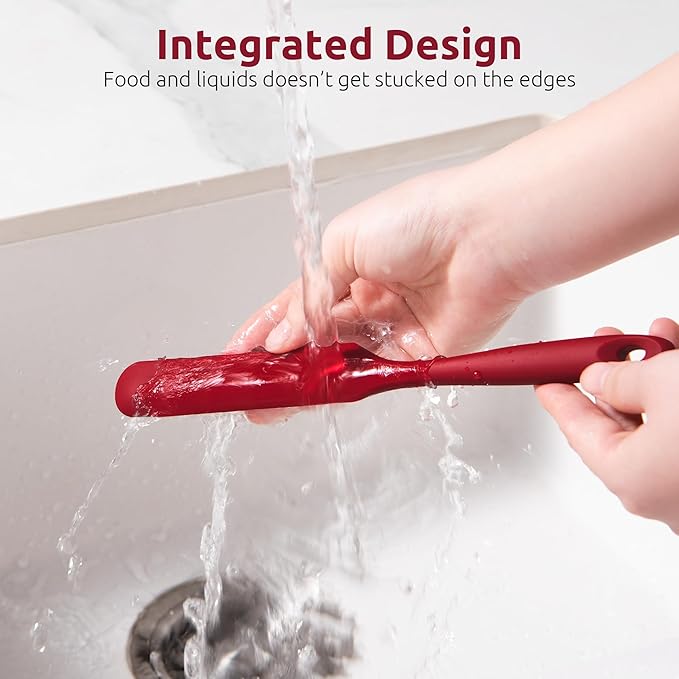 U-Taste Skinny Silicone Jar Spatula: 600ºF Heat-Resistant Food-Grade 10in Long - Image 9