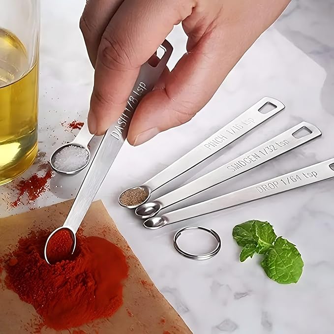 Stainless Steel Measuring Spoons Set of 14 - Image 9