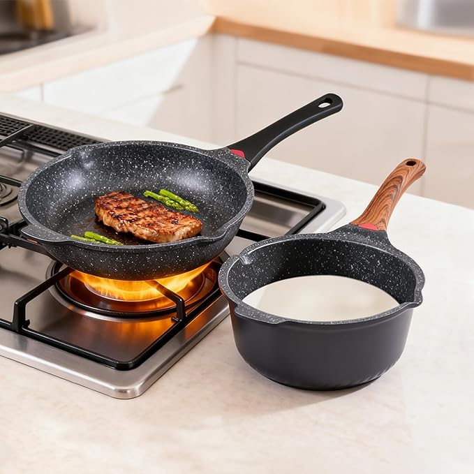 Vinchef Nonstick Sauce Pan & Skillet - Image 9