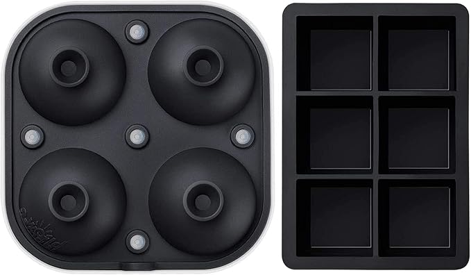 Samuelworld Large Silicone Premium Ice Trays, 2 Inches Big Cubes & 2.5 Inches - Image 5