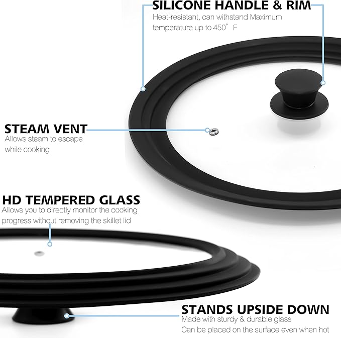 Anaeat Silicone Universal Lid for Pots, Pans and Skillets - Image 7
