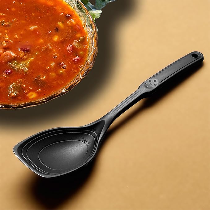 Large Silicone Cooking Spoon, Non-Stick Solid Spoon set - Image 8