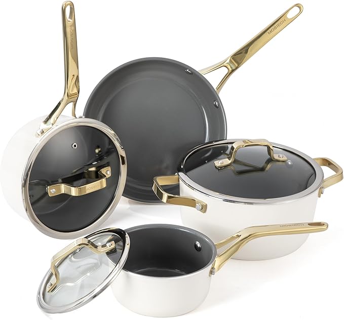 7-Piece Ceramic Nonstick Cookware Set by Unknown
