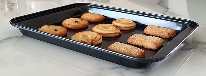 Small Baking Sheet Nonstick 9.45 X 7.09 Inch, 8 Inch Mini Cookie Tray Toaster - Image 5