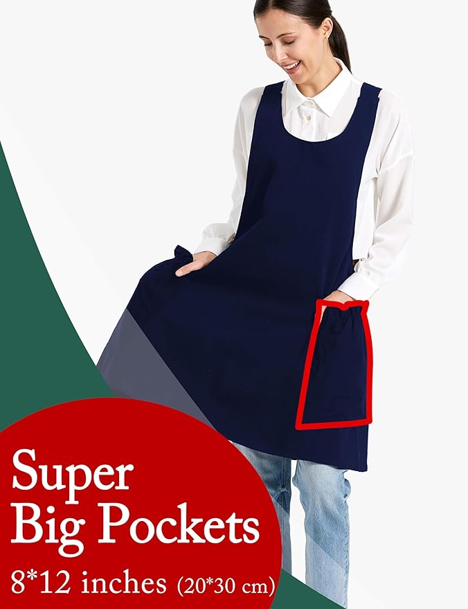 Cozy Adjustable Cross Back Aprons - Image 3