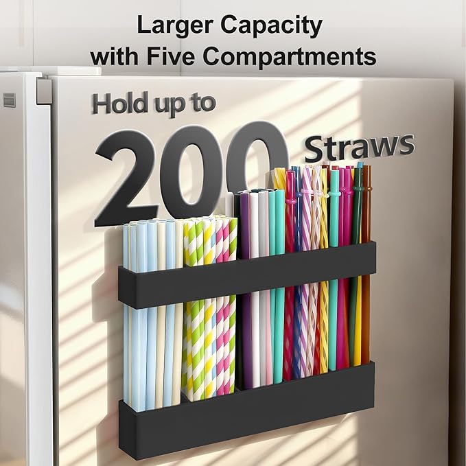 9.5” Large Acrylic Straw Holder - Image 3