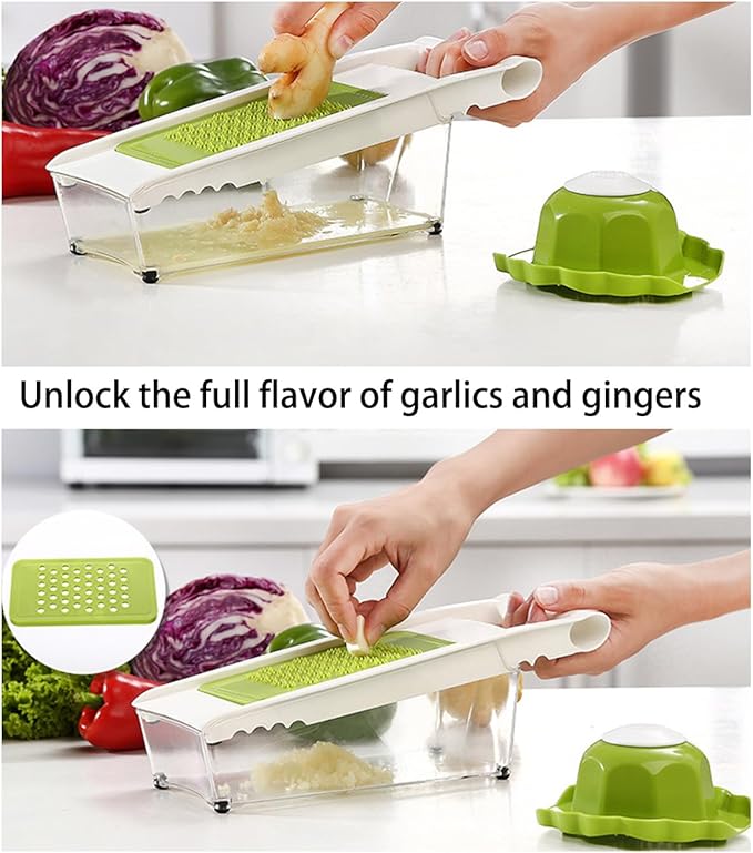 NACOLUS Cheese Grater with Container, 5 In 1 Mandoline Slicer - Image 7