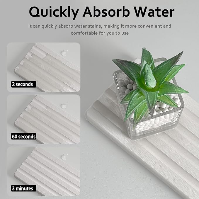 2 PCS Water Absorbing Stone Trays - Image 5