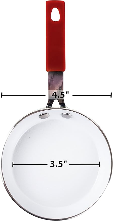 Good Living 3.5" Fast-Heating Aluminum Single-Egg Pan, Colors Vary, Non-Stick - Image 6
