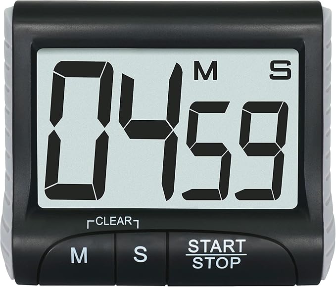 3" Large Display Kitchen Timer -Digital Timer Magnetic Back Loud Alarm On A - Image 6