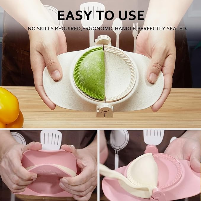 6 Inch Empanada Maker Press, Extra Large Dumpling Maker Set - Image 4