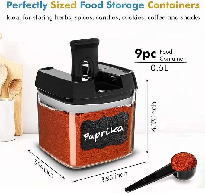 Shazo 9 PC Airtight Food Storage Containers - Image 3