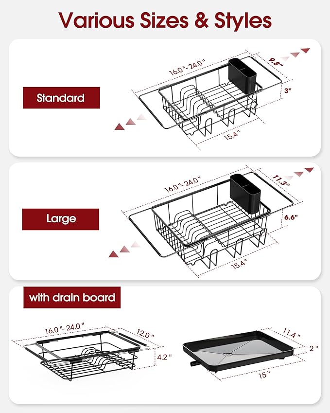Sakugi Dish Drying Rack in Sink - Image 8